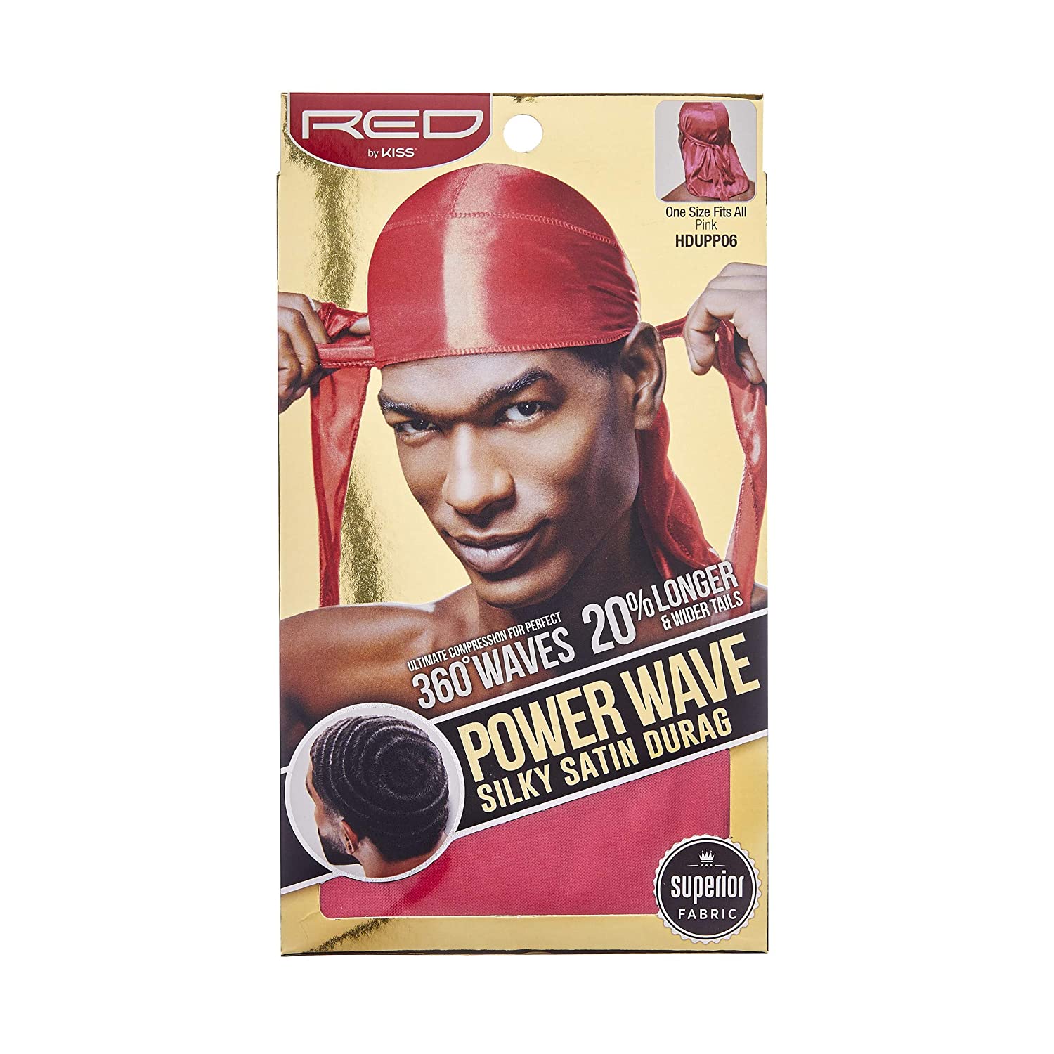Kiss Power Wave Satin Durag, Black, 1 ct - Kroger